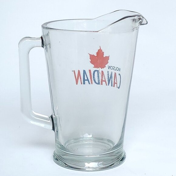 RETRO MOLSON CANADIAN BEER PITCHER GLASS LARGE Arcoroc - Picture 6 of 6